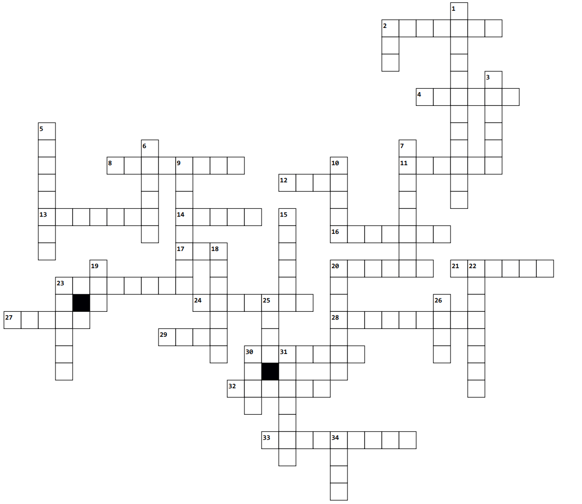 Crossword grid